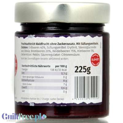 Sukrin lekvár erdei gyümölcs 225 g