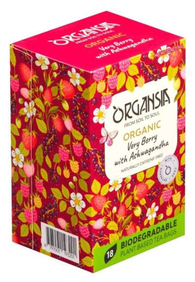 Basilur bio organsia piros bogyósgyümölcs ashwagandával tea 18db 32,4 g