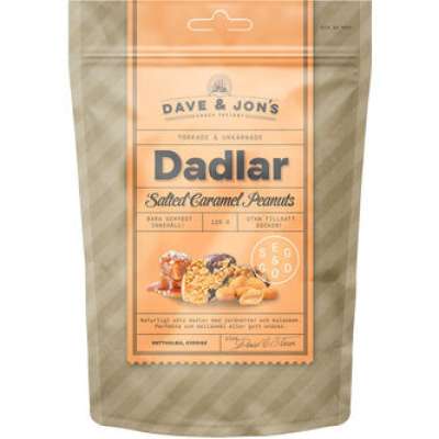 Dave & Jon's dates salted caramel peanut mag nélküli ízesített datolya sós karamell ízben, hozzáadott cukor nélkül 125 g