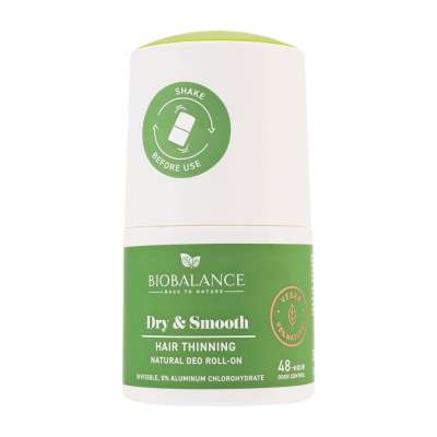 Biobalance dry&smooth 48h golyós dezodor szőrnövekedést lassító hatással 50 ml