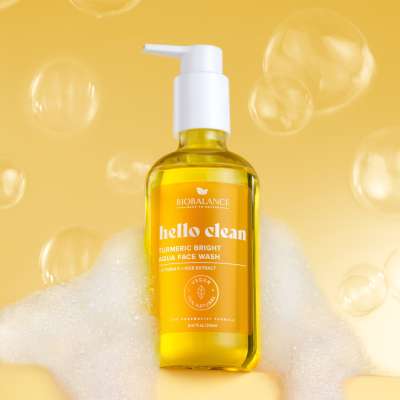 Biobalance hello clean ragyogást fokozó arclemosó gél kurkumával minden bőrtípusra 250 ml