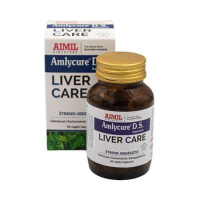 Aimil amlycure® d.s.liver care étrend-kiegészítő kapszula cikóriával, kurkumával és édesgyökérrel 60 db