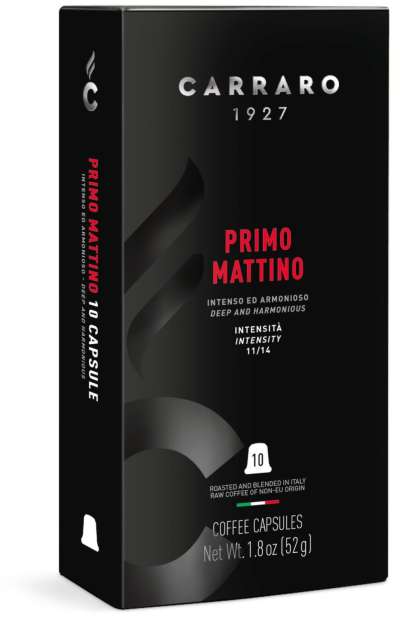 Carraro primo mattino premium kávékapszula nespresso kompatibilis 10 db