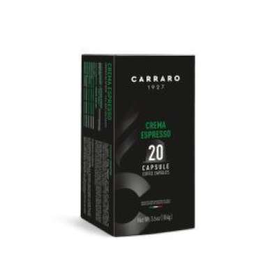 Carraro crema espresso premium kávékapszula nespresso kompatibilis 20 db