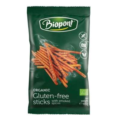 Biopont bio gluténmentes sóspálcika smoky 45 g