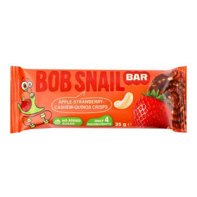 Bob Snail gyümölcsszelet magokkal alma-eper-kesudió-quinoa ropogós 35 g