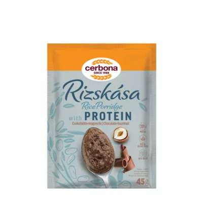 Cerbona rizskása csokis-mogyorós proteinnel 45 g