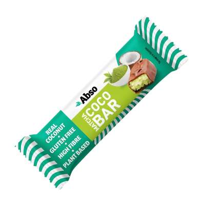 Abso Bar kókuszos szelet matcha porral 35 g