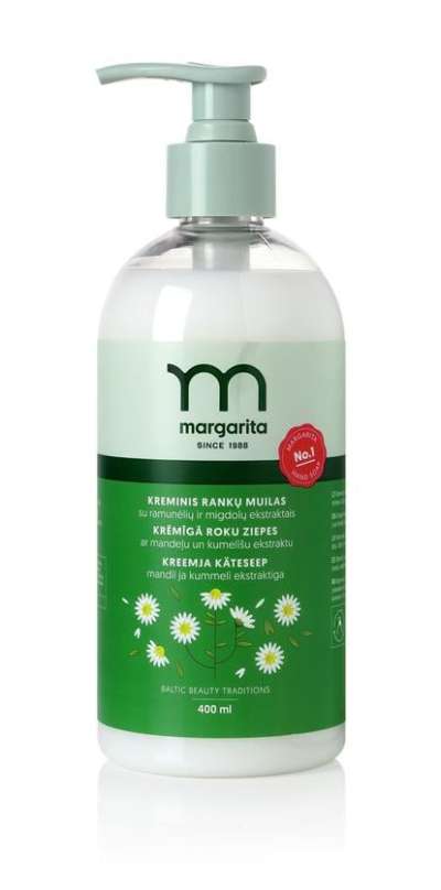 Margarita Krémes folyékony szappan kamilla- és mandulakivonattal 400ml