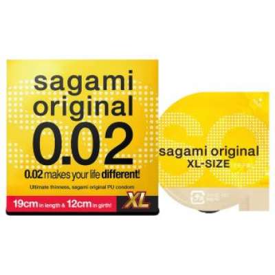 Sagami Original 0,02 XL - óvszer - 61mm (1db)