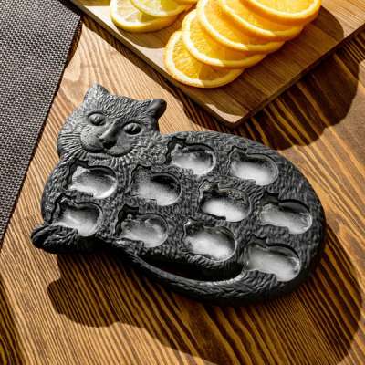 Cica formájú jég- és csoki készítő