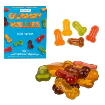 Pénisz formájú gumicukor