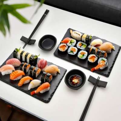 Elegáns 2 személyes sushi készlet