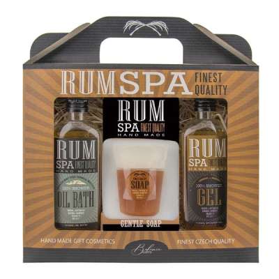 Rum Spa férfi kozmetikai szett (tusfürdő, szappan és olajos fürdő)