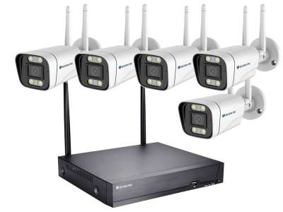 Securia Pro WIFI kamerarendszer WIFI5CHV5S-W Felvétel: 6 TB merevlemez