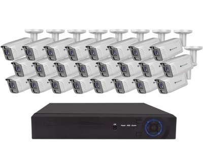 Securia Pro IP kamerarendszer NVR24CHV8S-W smart SONY, fehér Felvétel: merevlemez nélkül