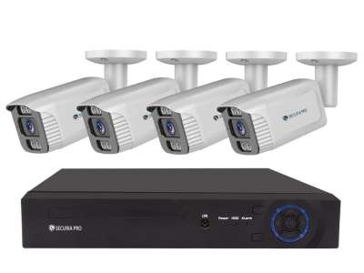 Securia Pro IP 4 kamerarendszer 6MPx, NVR4CHV6S-W smart, fehér, fém