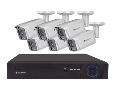 Securia Pro IP 6 kamerarendszer 6MPx NVR6CHV6S-W smart, fehér, fém