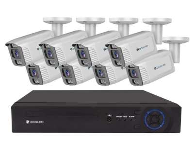 Securia Pro IP 8 kamerarendszer 6MPx NVR8CHV6S-W smart, fehér, fém