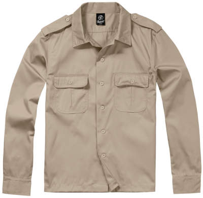 Brandit US hosszú ujjú ing, bézs