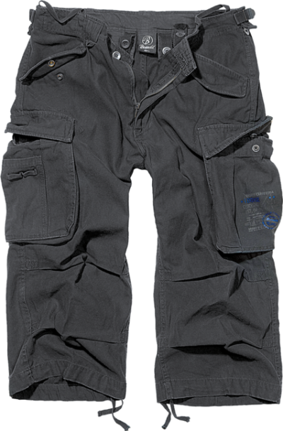 Brandit Vintage Industry 3/4 rövidnadrág, fekete