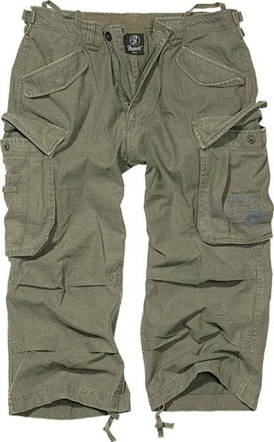 Brandit Vintage Industry 3/4 rövidnadrág, oliv