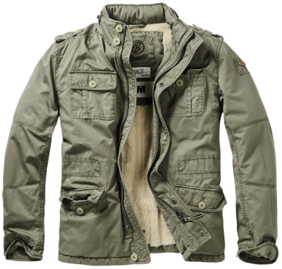 Brandit bélelt Britannia kabát, olivazöld