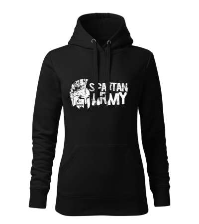 DRAGOWA kapucnis női pulóver Aristón, fekete 320g / m2