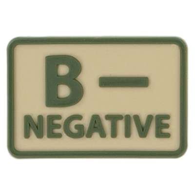 Helikon-Tex 3D PVC címke B-Negative, 2db  khaki