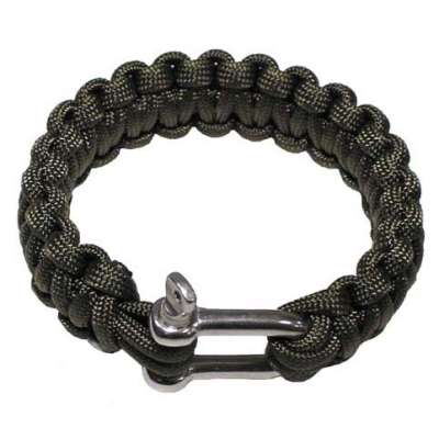 MFH paracord karkötő csattal, szélesség 2,3cm, minta olívzöld
