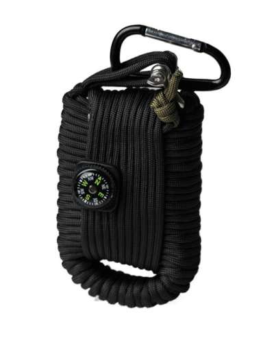 Mil-tec paracord nagy túlélő készlet, fekete