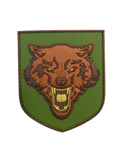 WARAGOD 3D Wolf PVC rátét, színes