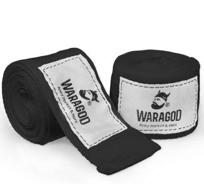WARAGOD boksz bandázs 3,5m, fekete