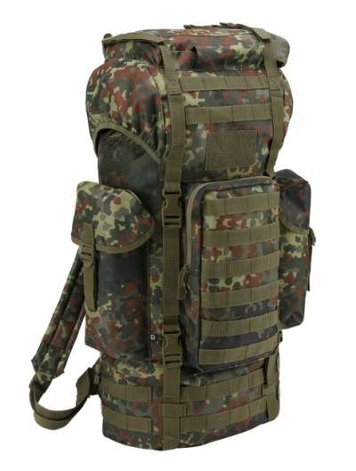 Brandit Kampfrucksack Molle taktikai hátizsák, flecktarn 65l