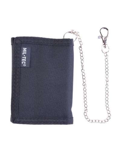 Mil-tec pénztárca lánccal - fekete