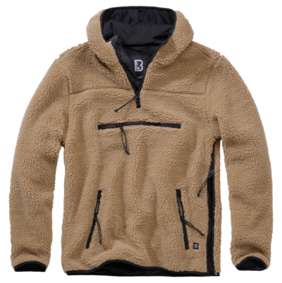 Brandit Teddyfleece Worker Pullover, khaki