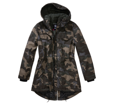 Brandit Marsh lake parka női téli kabát kapucnival, darkcamo