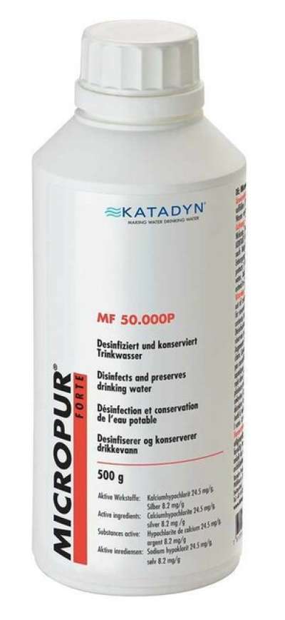 Katadyn Micropur Forte MF 50'000P vízfertőtlenítő por, 500g