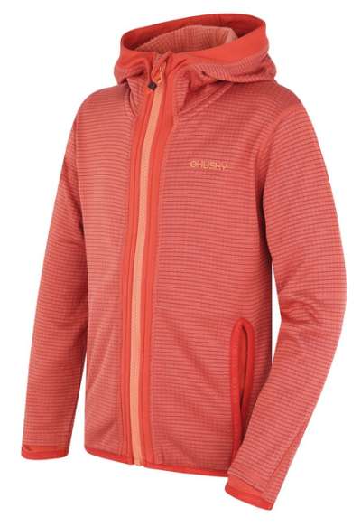 Husky Kids kapucnis pulóver Artic Zips K piros/fekete kék