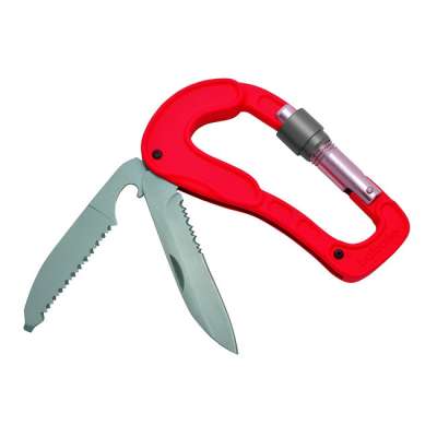 Baladeo ECO211 Cliff karabiner + 2 penge, piros