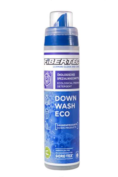 Fibertec Down Wash Eco enyhe mosószer hálózsákokhoz és pehellyel töltött ruházati cikkekhez 250 ml