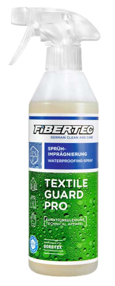 Fibertec Textile Guard Pro víz-, szennyeződés- és olajtaszító membránruházathoz és funkcionális szövetekhez 500 ml
