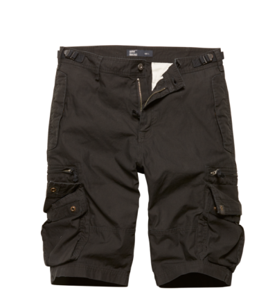 Vintage Industries Gandor rövid nadrág, fekete