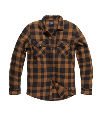 Vintage Industries Globe nehézsúlyú flanel ing, sárga kockás
