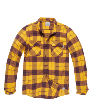 Vintage Industries Sem flanel ing, sárga kockás