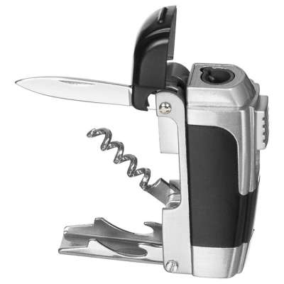 MFH Funkcionális öngyújtó, gáz, fém tok, töltetlen