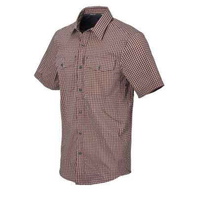 Helikon-Tex Taktikai rövid ujjú ing Covert Concealed Carry - Dirt Red Checkered
