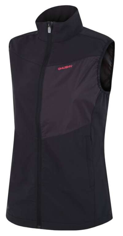 HUSKY női softshell mellény Salien L, fekete