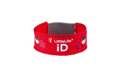 LittleLife iD Strap ID biztonsági gyermek karperec Katicabogár 8 x 2,2 cm