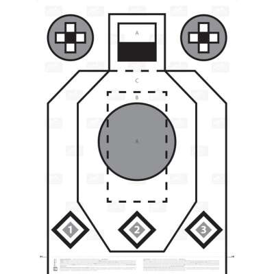 Helikon-Tex RXQT Papír Pajzs - gyakorló/létesítő céltáblák - papír - 100 darab szett